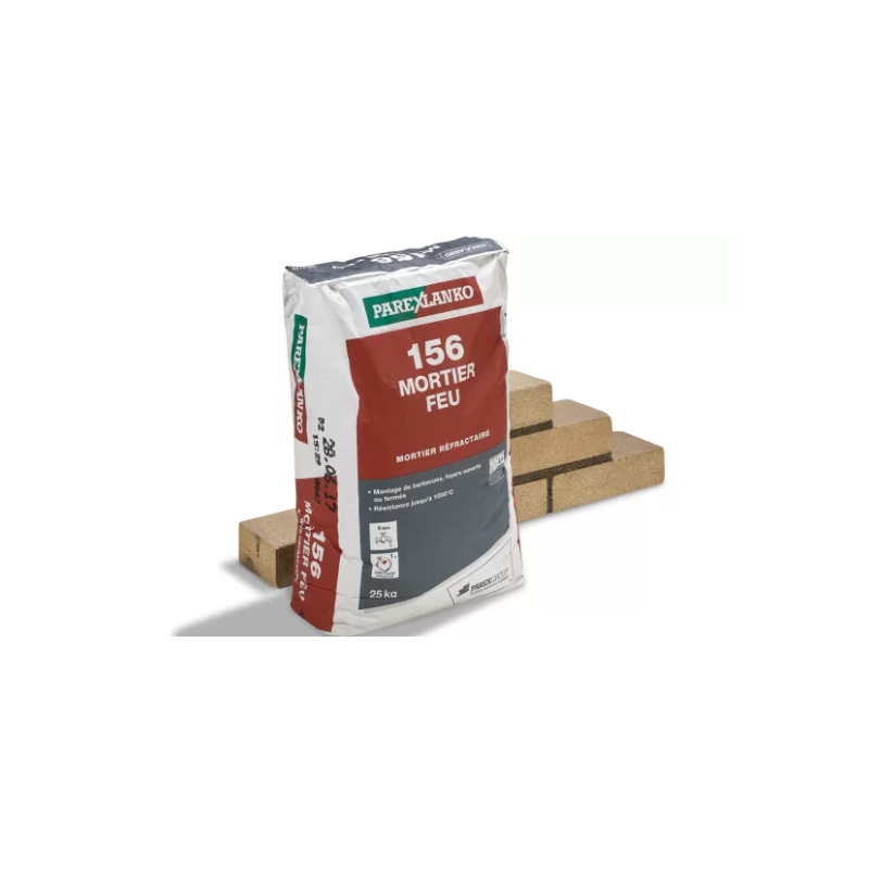 Lanko vuurvaste metselspecie 1000°C 25kg Lanko vuurvaste metselspecie 1000°C 25kg