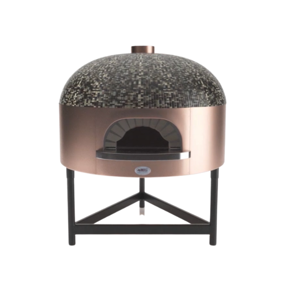 PROFESSIONELE OVEN NAPOLI (HOUTGESTOOKT) COPPER/MOSAIC