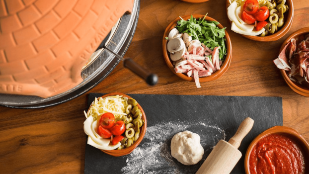 Pizzarette voor de feestdagen: Alternatief voor gourmet. Pizzarette voor de feestdagen: Alternatief voor gourmet.