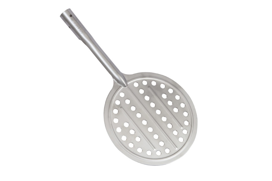 FALCI PIZZASCHEP RVS ROND GEPERFOREERD (Ø19CM) FALCI PIZZASCHEP RVS ROND GEPERFOREERD (Ø19CM)