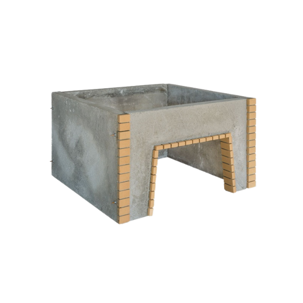 Stenen onderstel voor pizzaoven (vierkant beton) Stenen onderstel voor pizzaoven (vierkant beton)
