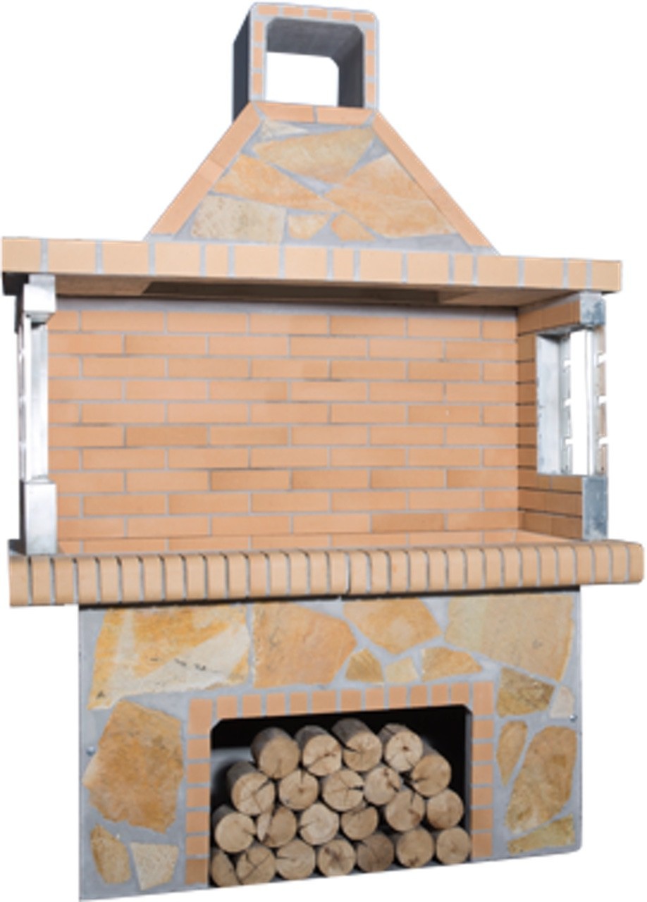 Stenen barbecue yellow firebrick & Yellow-Stone