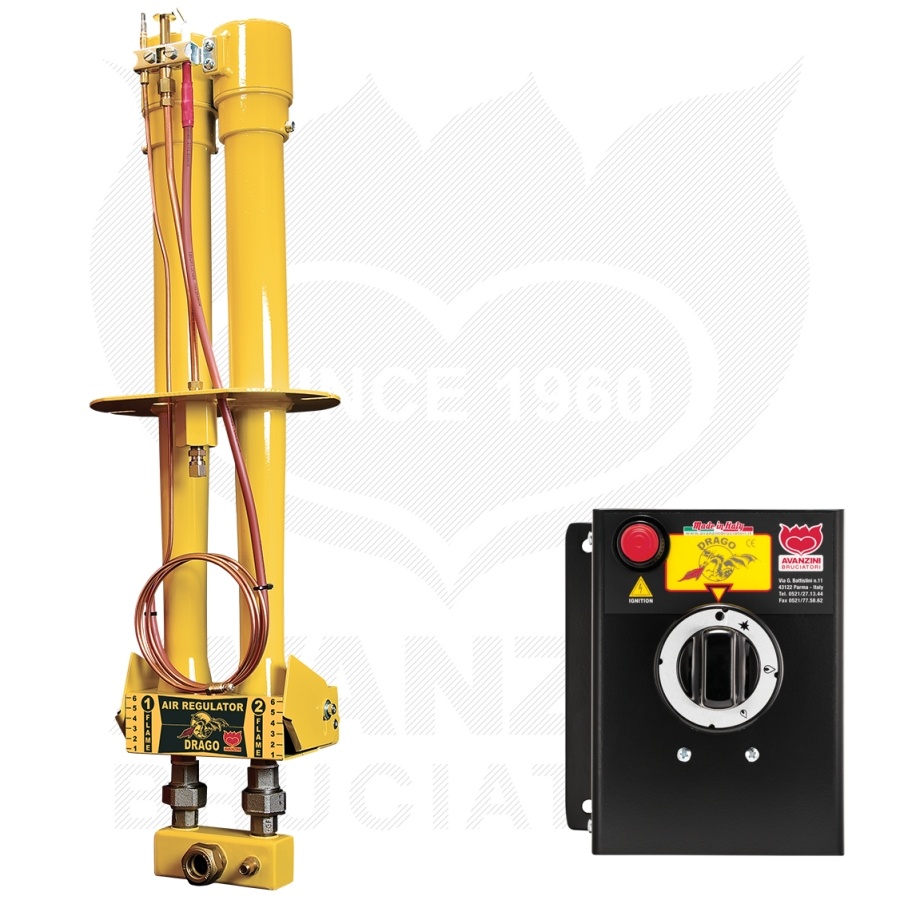 Drago P2 Gasbrander (Thuisgebruik) Vloer.D.Max.28cm Drago P2 Gasbrander (Thuisgebruik) Vloer.D.Max.28cm