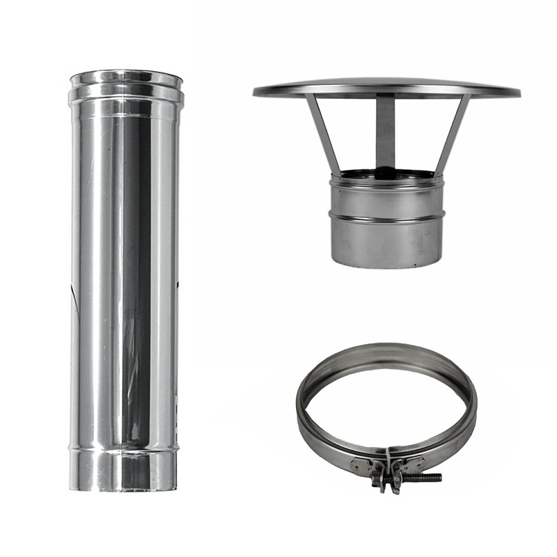 Pizzaoven  Rookkanaal set 130mm