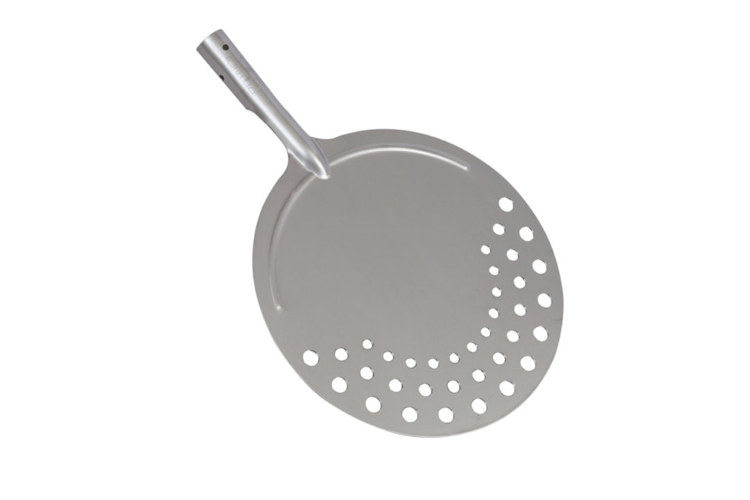 FALCI PIZZASCHEP RVS ROND GEPERFOREERD (Ø25CM) FALCI PIZZASCHEP RVS ROND GEPERFOREERD (Ø25CM)